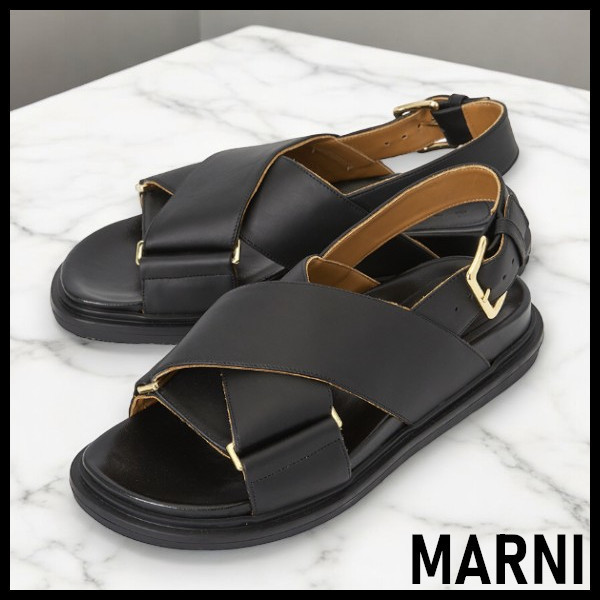 【MARNI】 マルニ FUSSBETT レザー サンダル