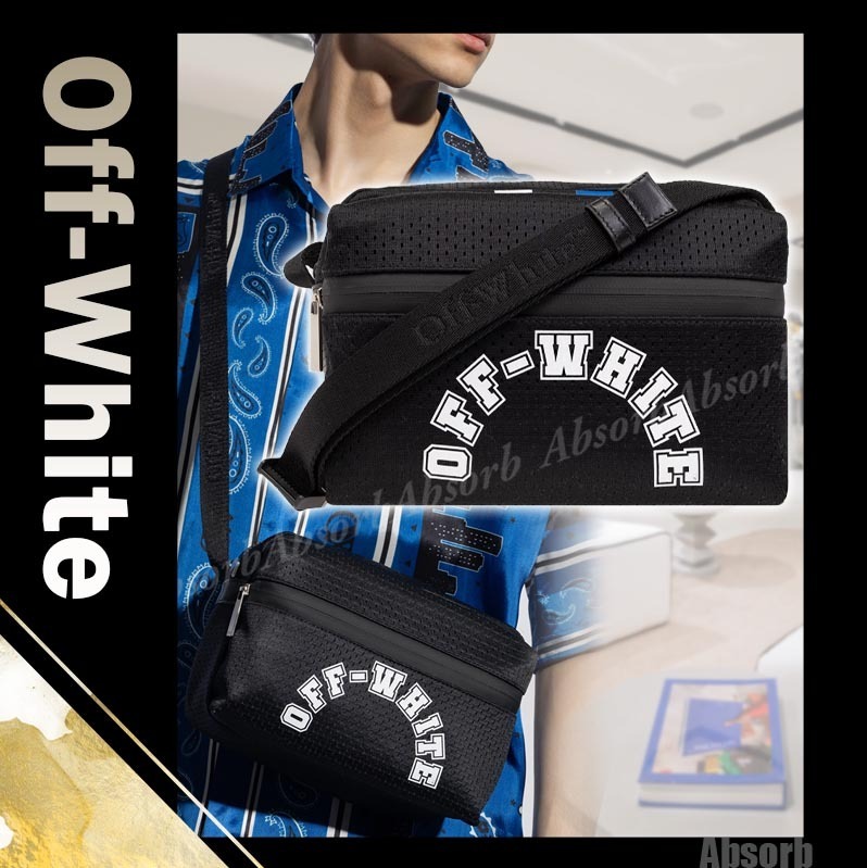 【24SS NEW】Off-White_men / ロゴプリント ショルダーバッグ