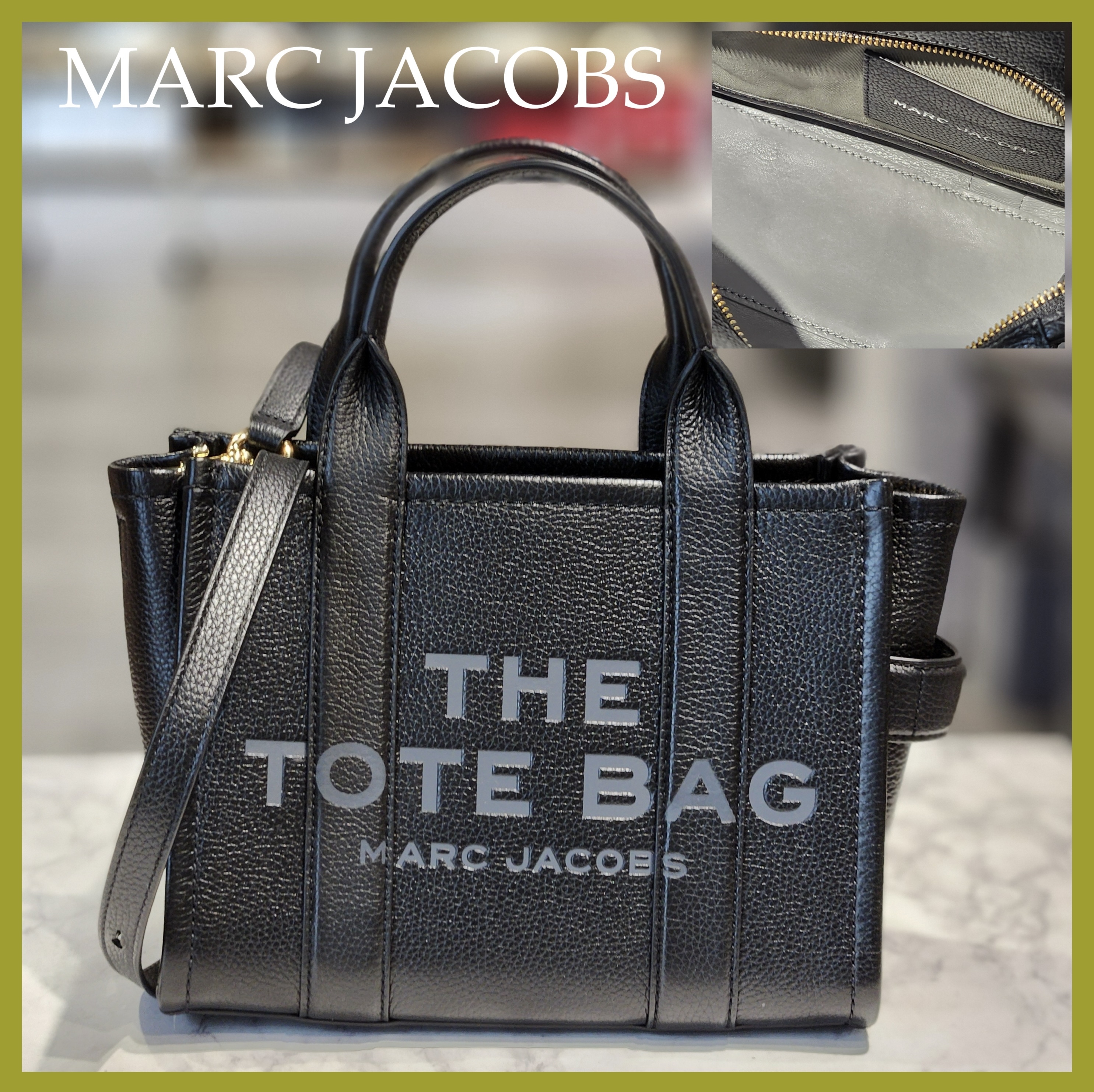 【関税込み】MARC JACOBS☆ ロゴ ミニ ショルダー トートバッグ