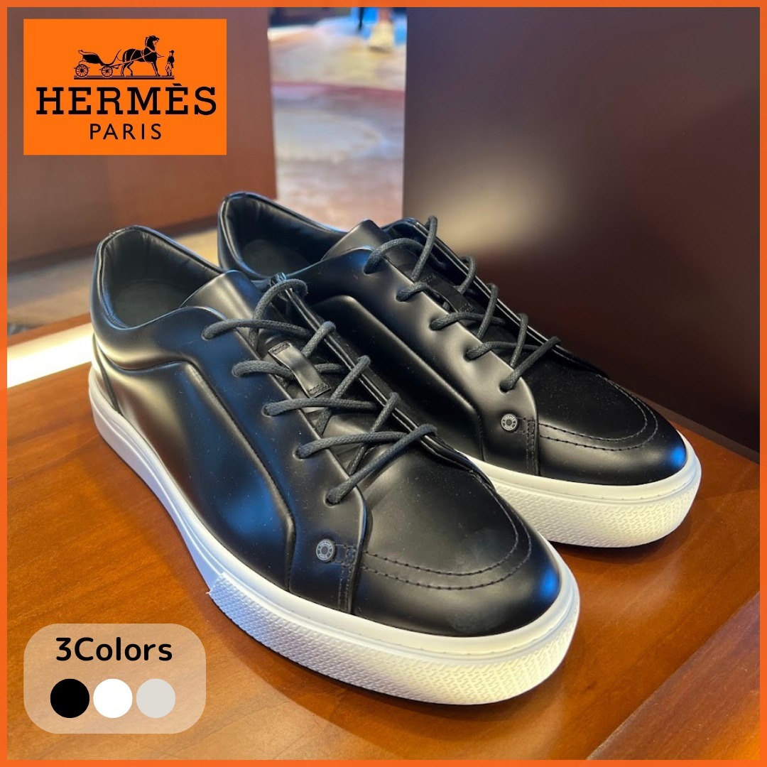 【定番のベーシックカラー◆】HERMES Irwin スニーカー