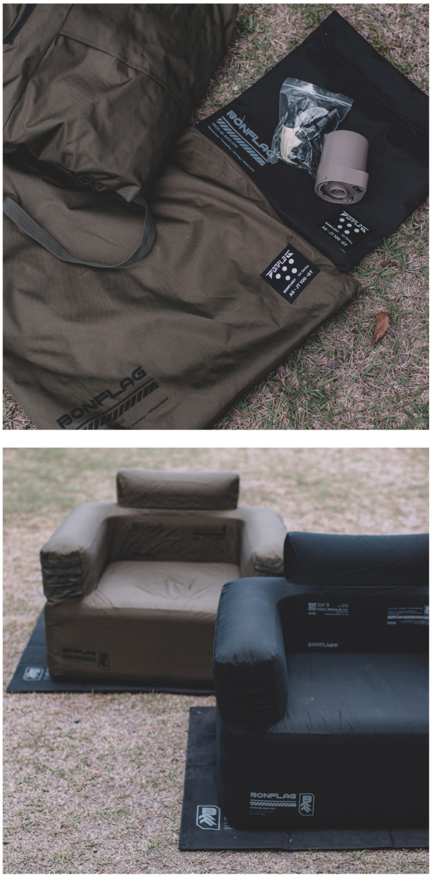 【BONFLAG】 一人用ソファー キャンピングソファー ☆BONFLAG☆AIR SOFA☆エアソファ☆キャンピングソファ☆1人用