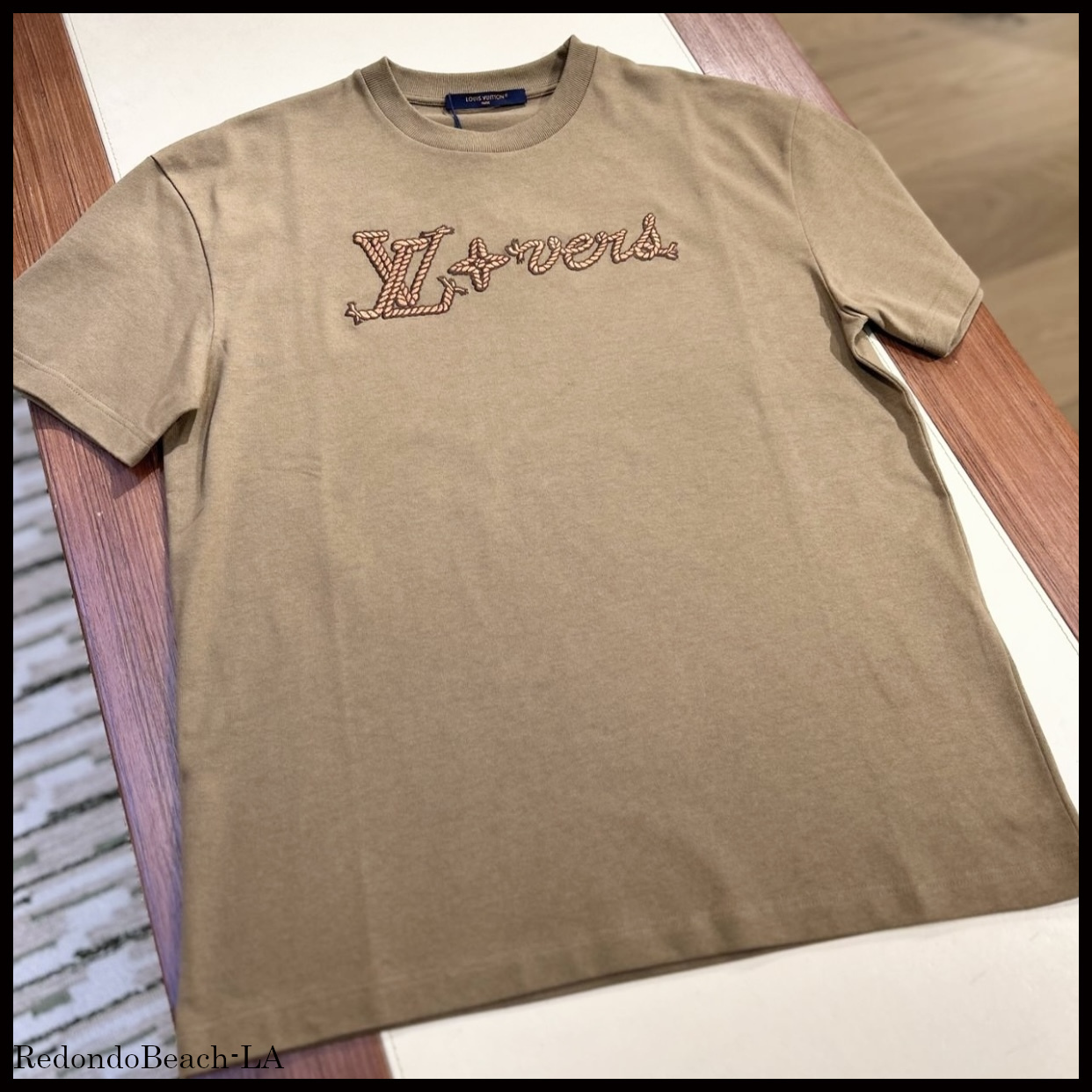 【投げ縄デザイン】LOUIS VUITTON★Embroidered Tシャツ