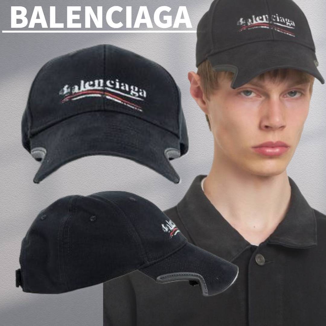 Lsize有★関税込【BALENCIAGA】Political Stencil Baseball Cap