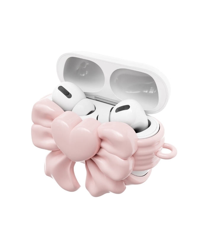 ★送料・関税込★韓国雑貨★ANDAASH★Bow 01★ AANDAASH】 Airpods BOW 01 SILVER☆韓国人気雑貨☆