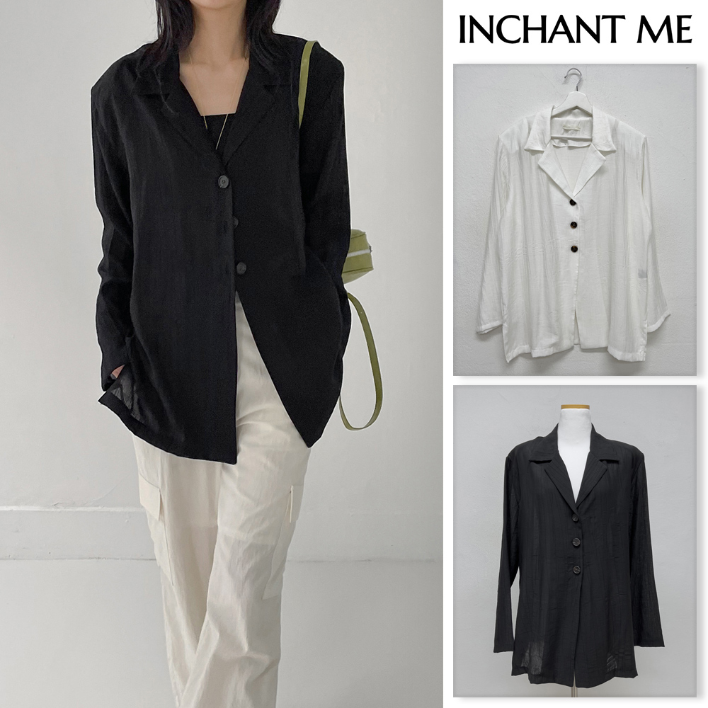 【INCHANT ME】Marron Wrinkle Padded Shirt Jacket