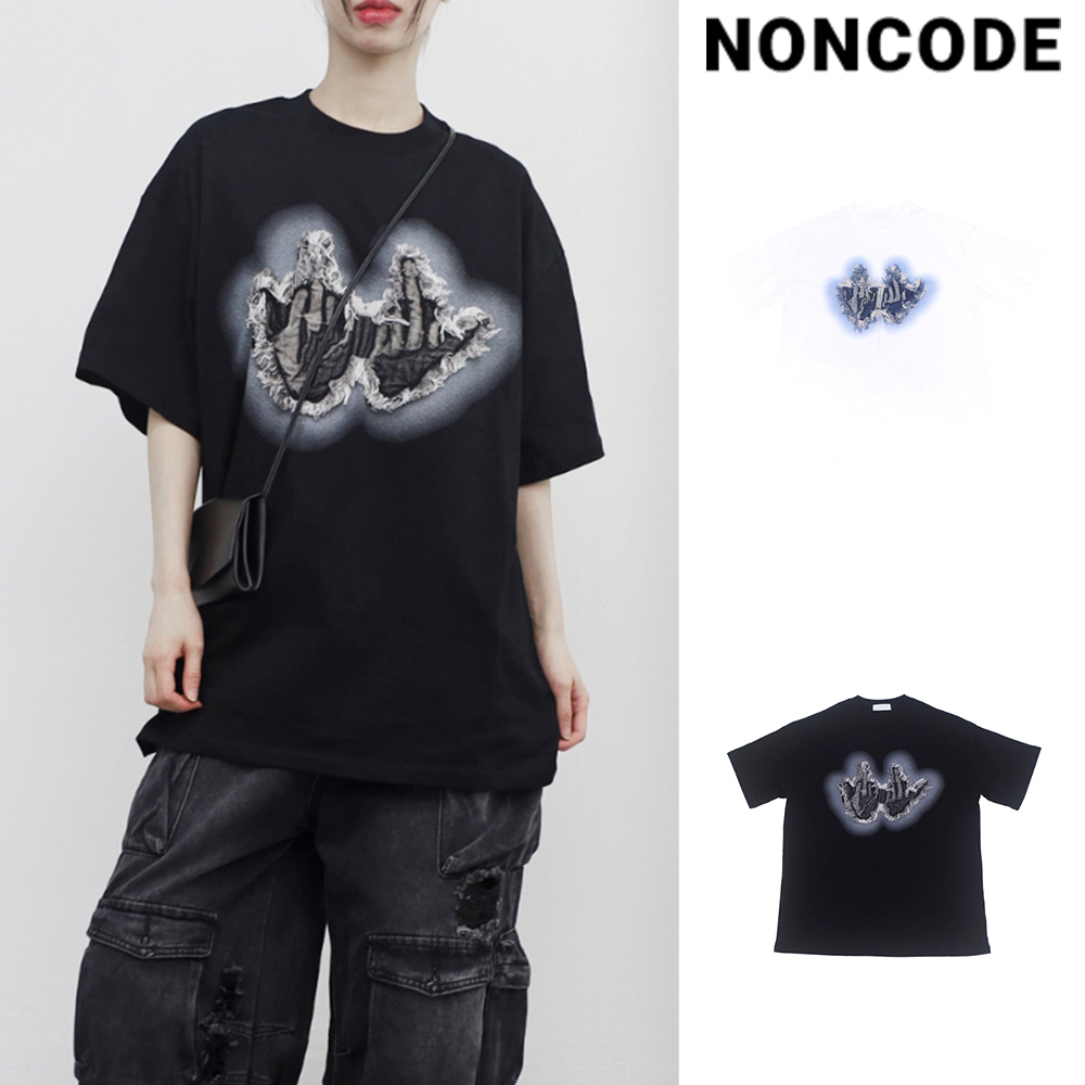 【NONCODE】(Unisex) Fleo embroidered T-shirt