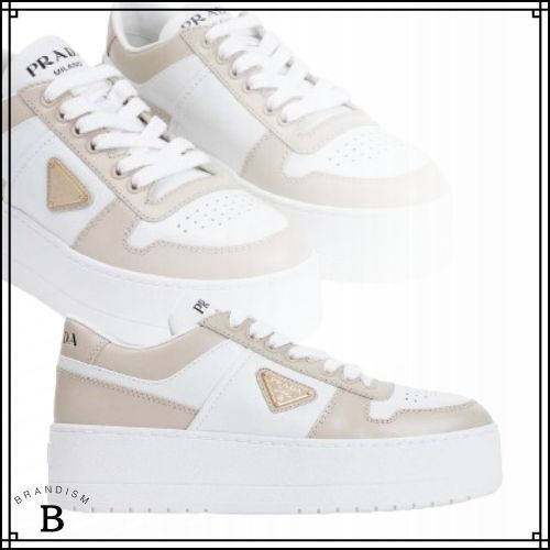 関税込■PRADA■ダウンタウン Bold レザー スニーカー