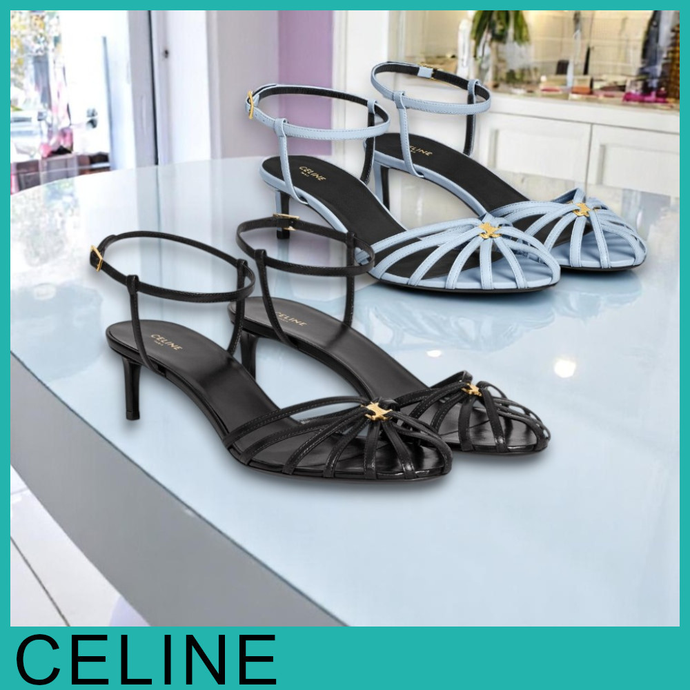 ★CELINE直営店★ トリオンフ サンダル ラムスキン