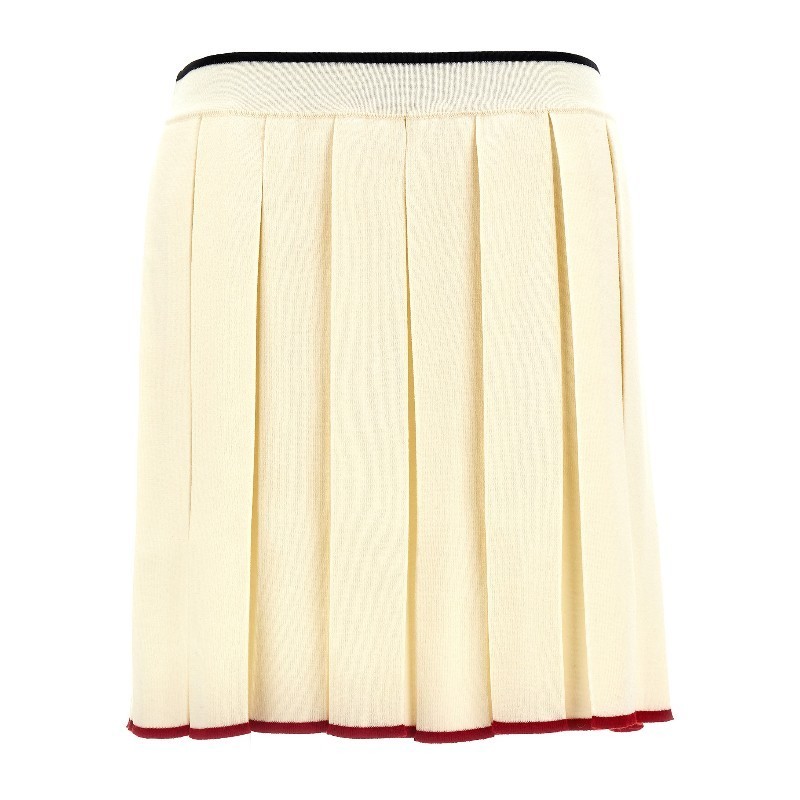 スカート THOM BROWNE FW24 Knitted pleated skirt (FKK132BY1037 100)