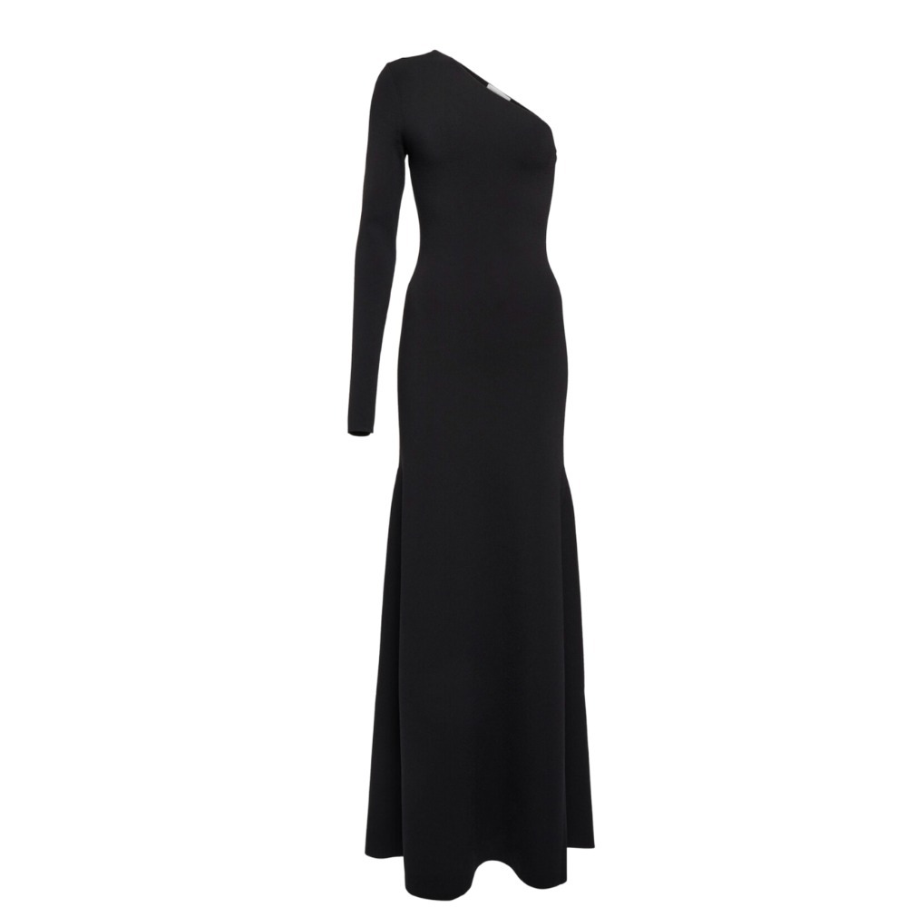 クロスオーバー★ニットワンピース★ VICTORIA BECKHAM VICTORIA BECKHAM ニットワンショルダーワンピ マキシドレス
