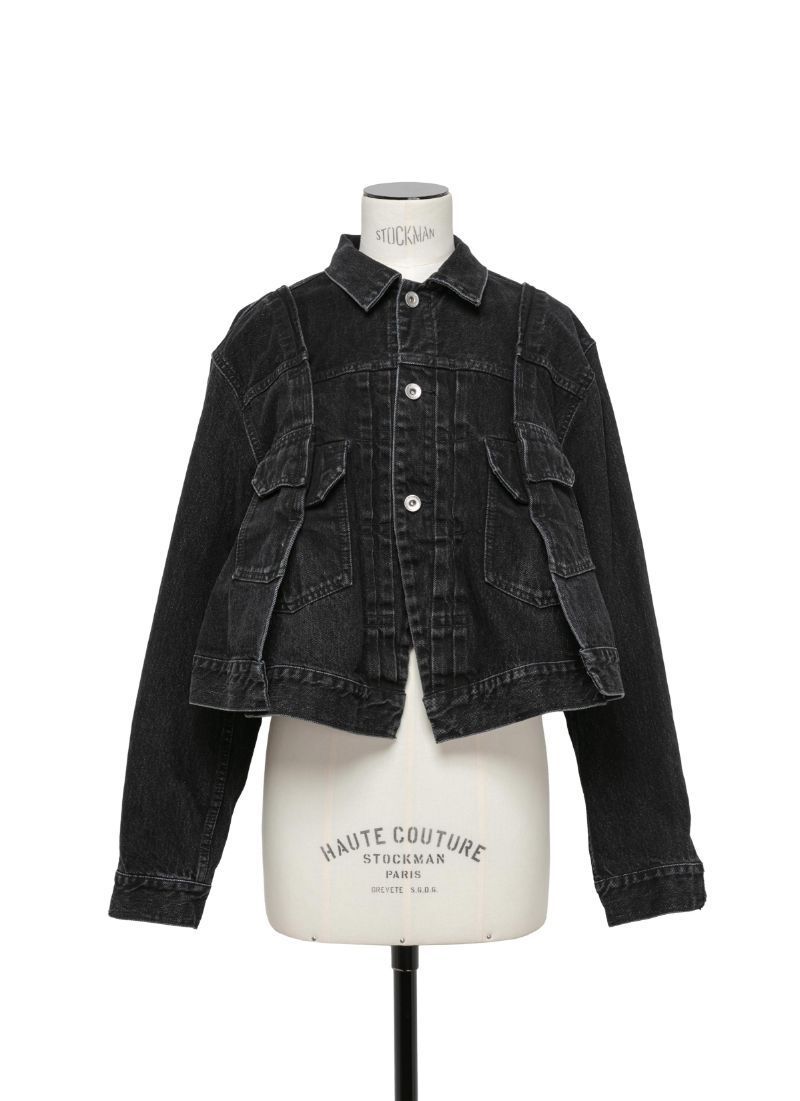 《スタイリッシュなデザイン》【sacai】の デニムジャケット