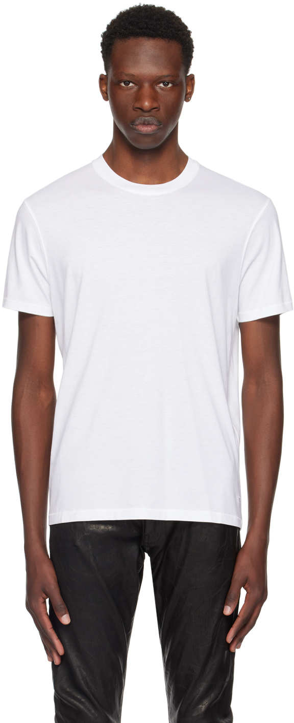 【関税込み】TOM FORD ホワイト クルーネックTシャツ