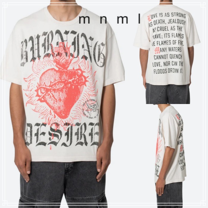 【MNML】BURNING DESIRE デザイン Tシャツ