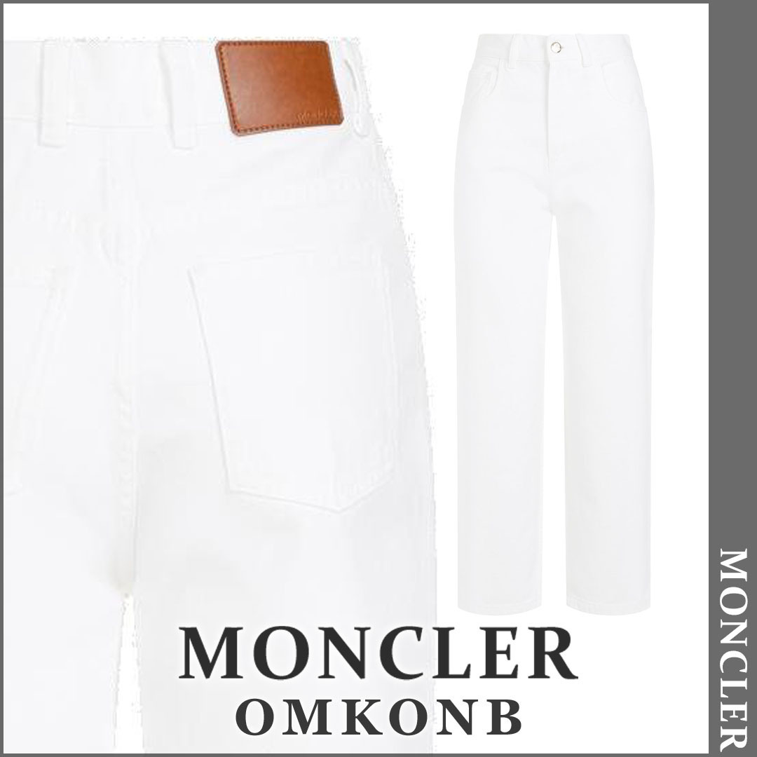 【国内発送・関税込】MONCLER ロゴパッチストレートレッグパンツ