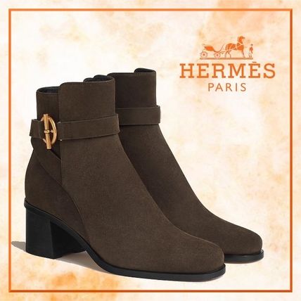 HERMES エルメス ブーツ ショートブーツ ヴォルヴェール60 黒