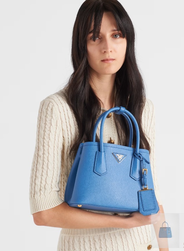 《送料無料》 PRADA Prada Double Saffiano leather mini bag