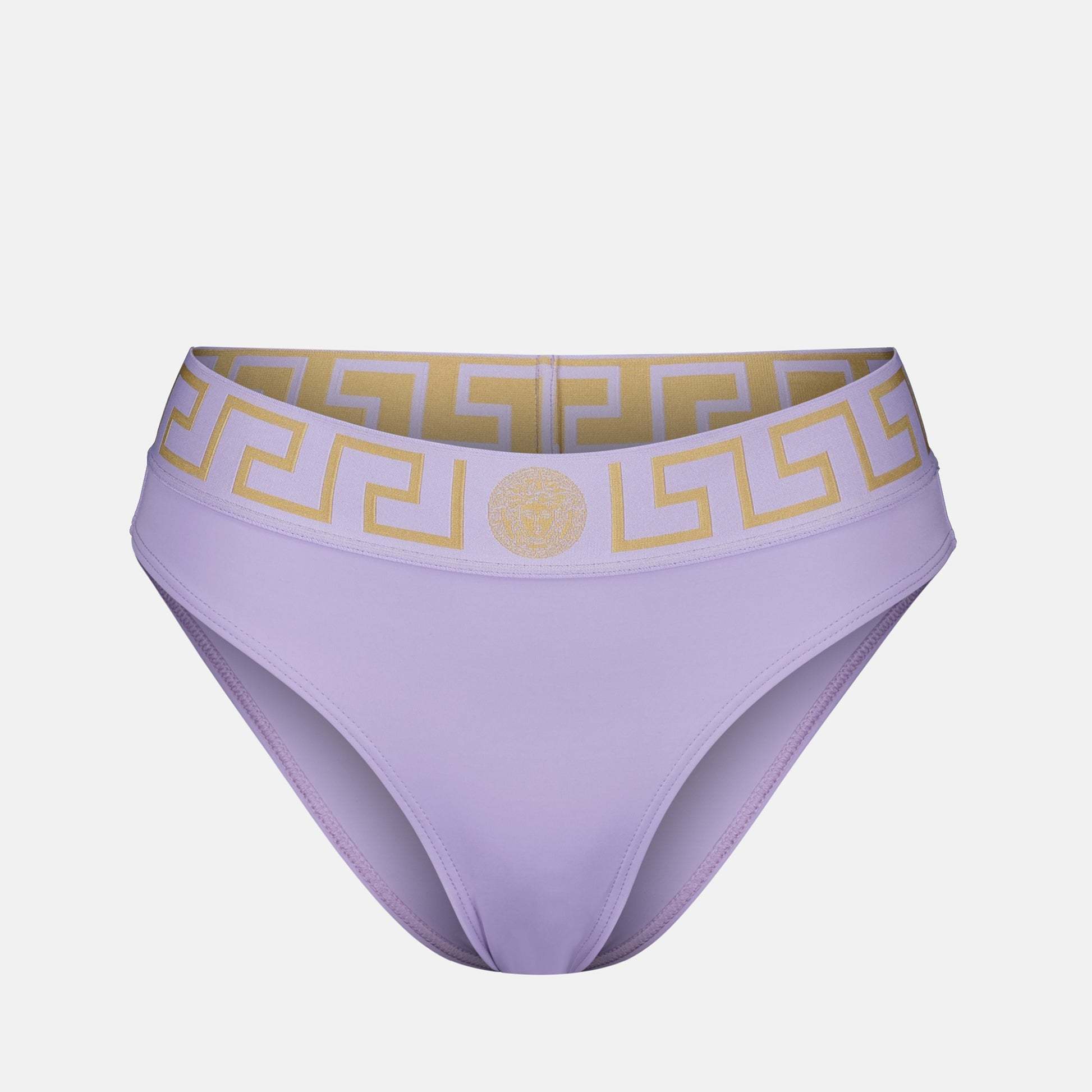 国内発送★VERSACE★ロゴ グレカ ビキニボトム グレカ ボーダー ビキニ ボトム ブラック | VERSACE JP