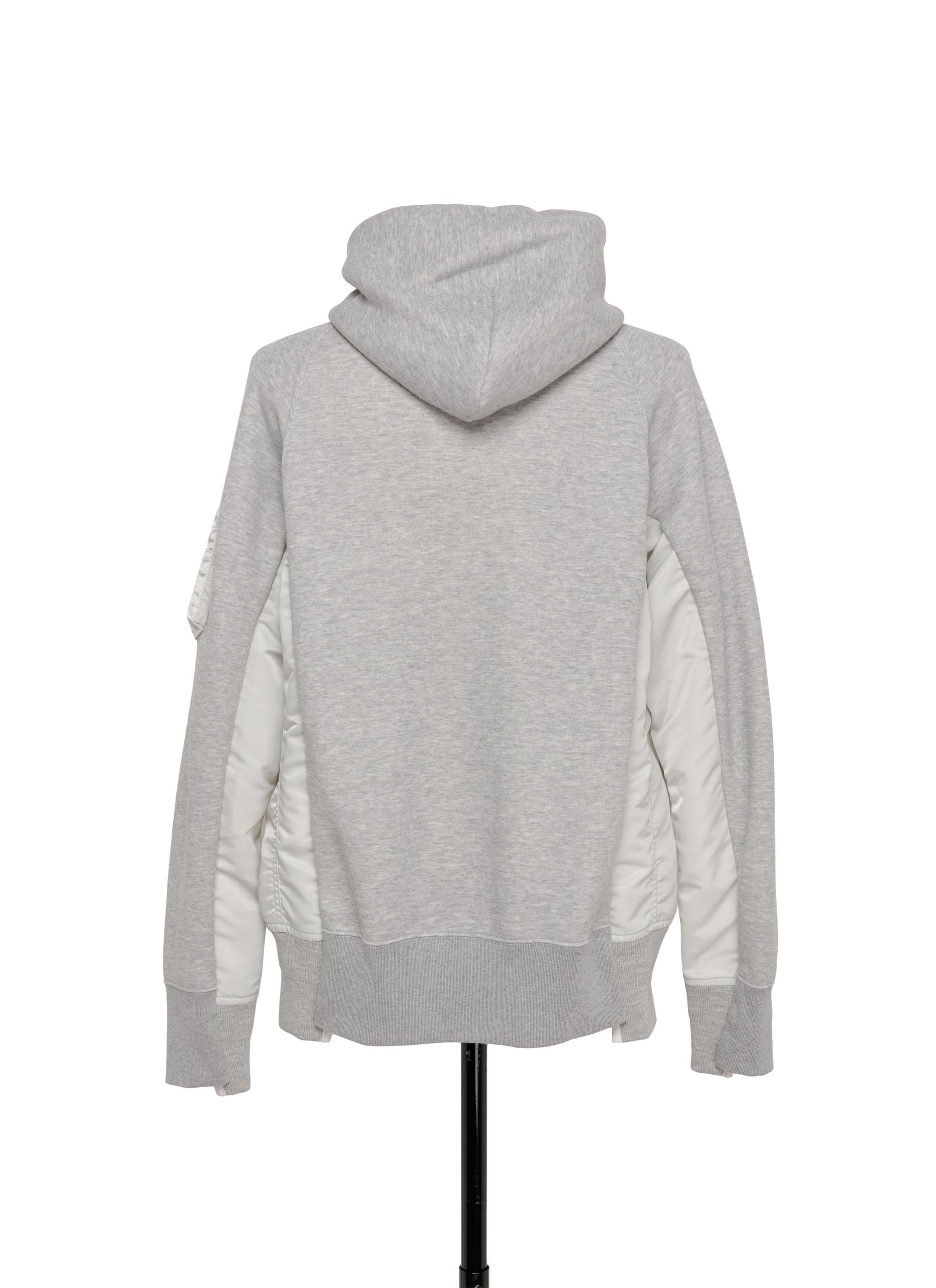 《日常の贅沢》sacai Sponge Sweat x Nylon Twill Hoodie
