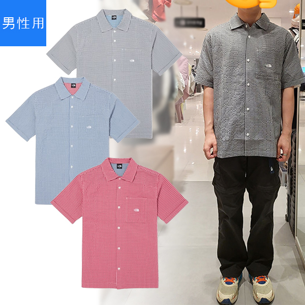 【THE NORTH FACE】M'S TRAVELER CHECK S/S SHIRTS