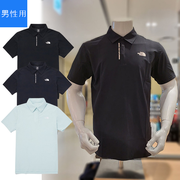 【THE NORTH FACE】★24AW★M'S ICEグリーン半そでポロTシャツ THE NORTH FACE ノースフェイス ポロシャツ M'S ICE GREEN S/S