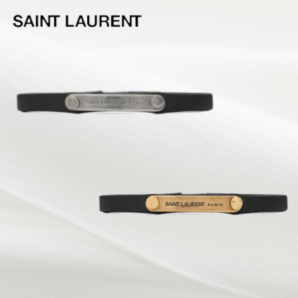 【Saint Laurent】 IDプレートブレスレット
