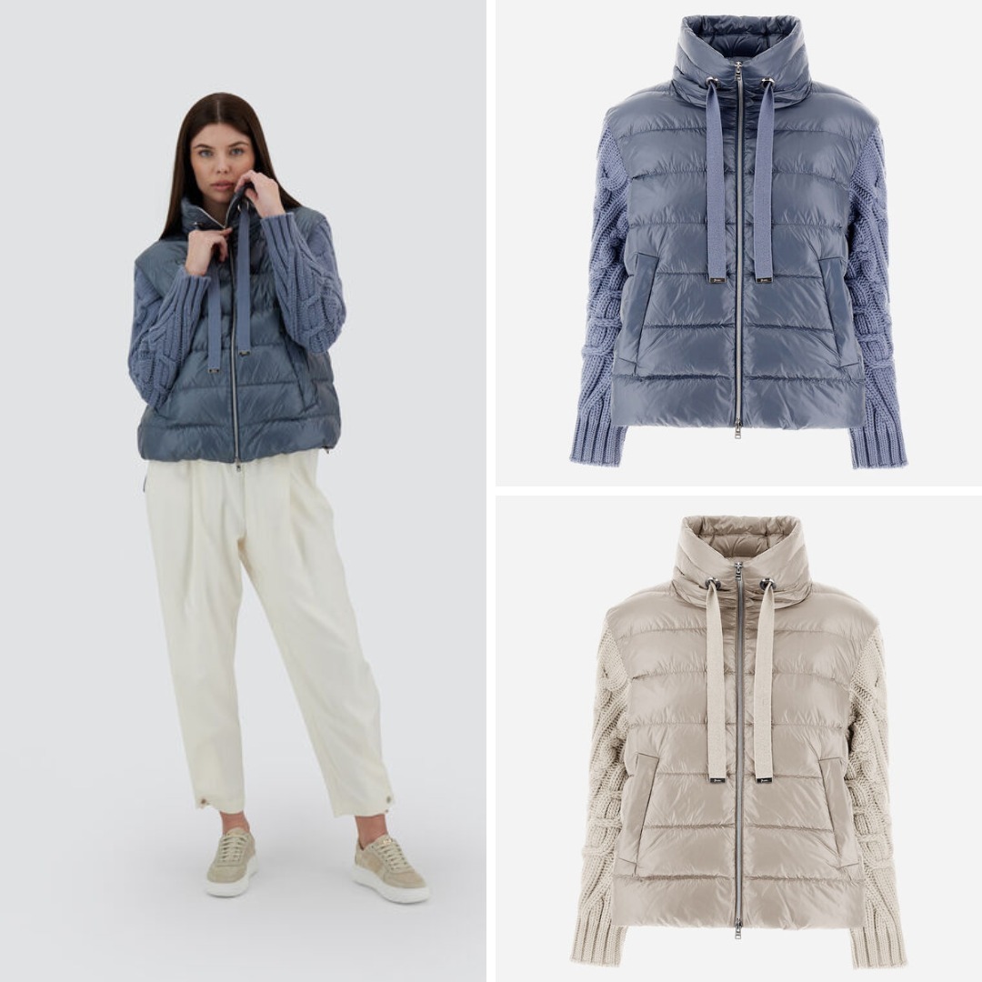 《送料無料》 HERNO CAPE IN NYLON ULTRALIGHT & INFINITY BRAID