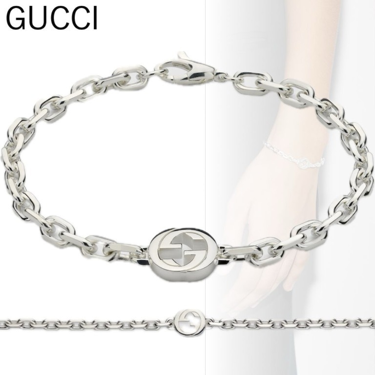 すぐ届く*GUCCI*〔グッチ インターロッキング〕ブレスレット