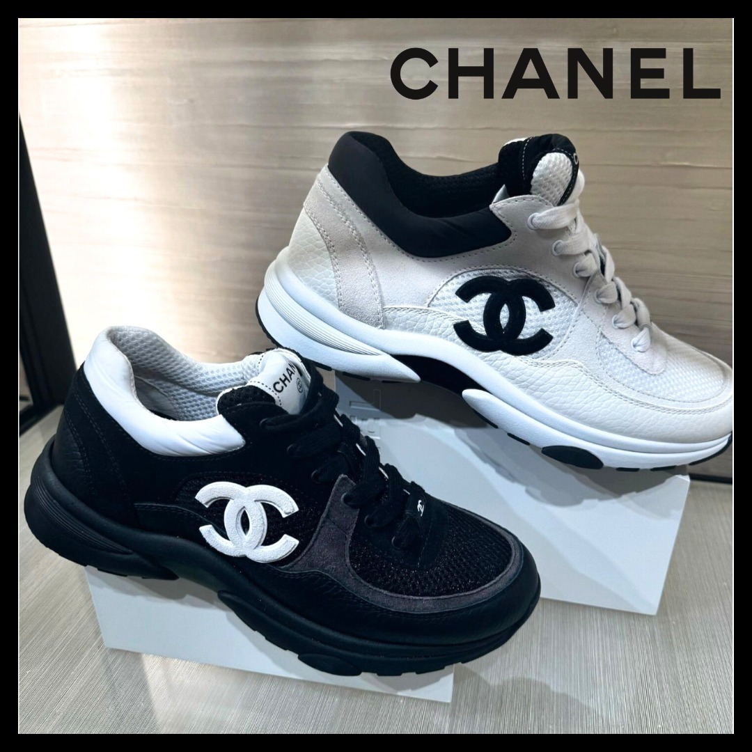 2023年秋冬 新作 CHANEL シャネル スニーカー バイカラー ココ