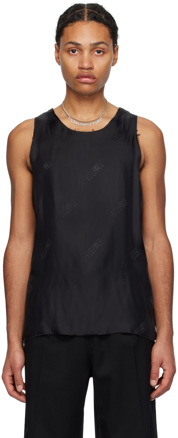 【関税込み】MM6 Maison Margiela ブラック パネル タンクトップ