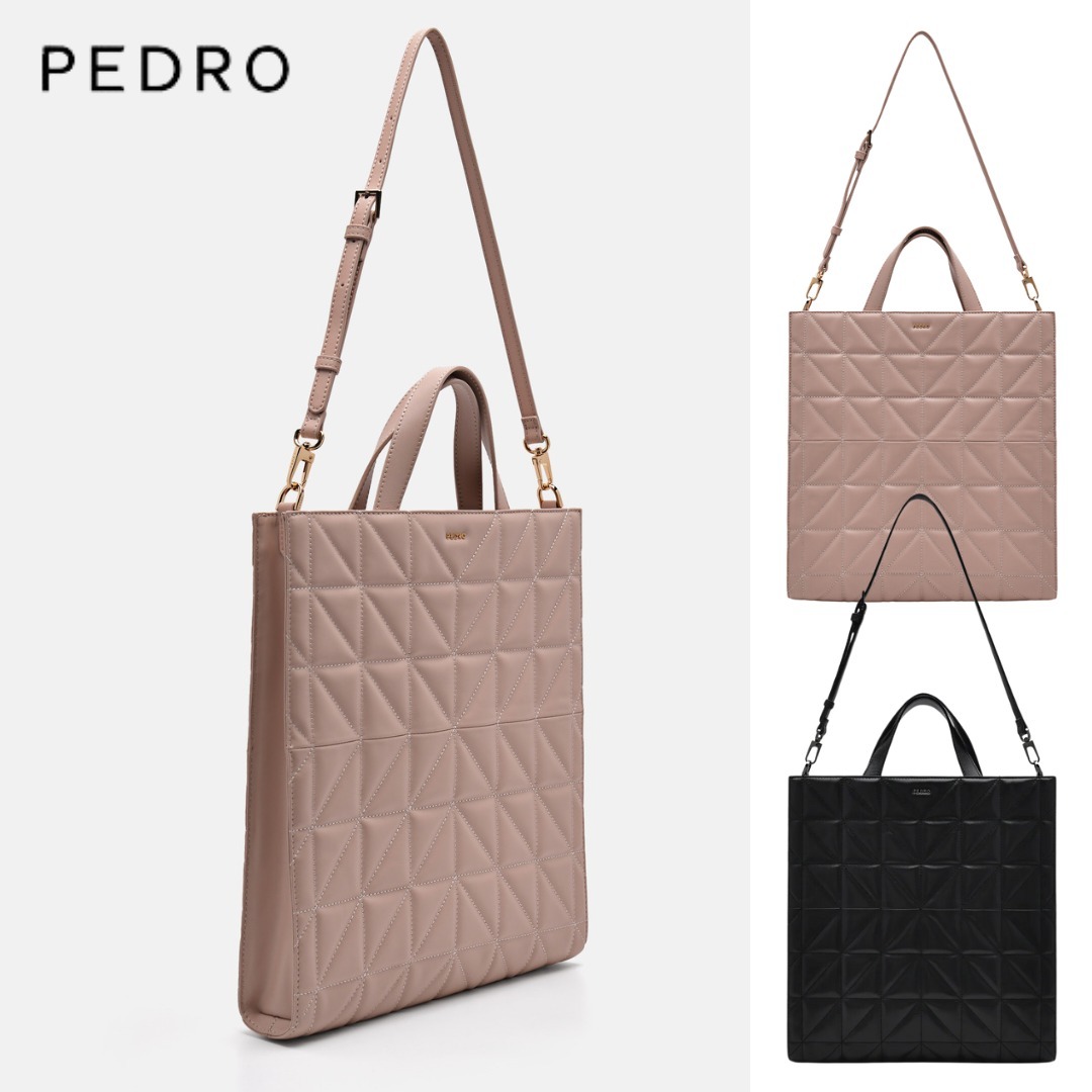 台湾 ペドロ PEDRO Studio Kayla ピクセル レザー トートバッグ