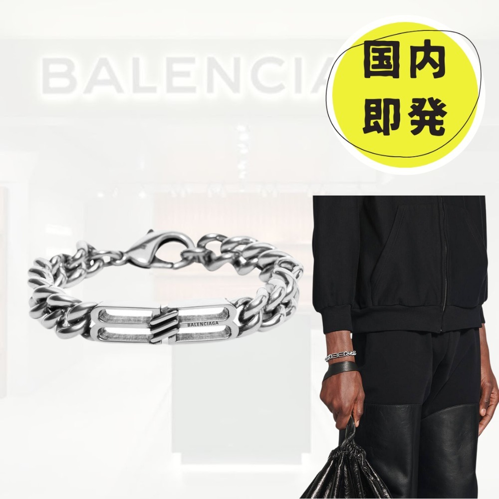 国内即発+BALENCIAGA+BB ICON GOURMETTE ブレスレット