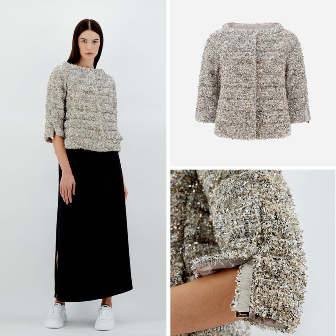 《送料無料》 HERNO EXCLUSIVE SPARKLY CAPE