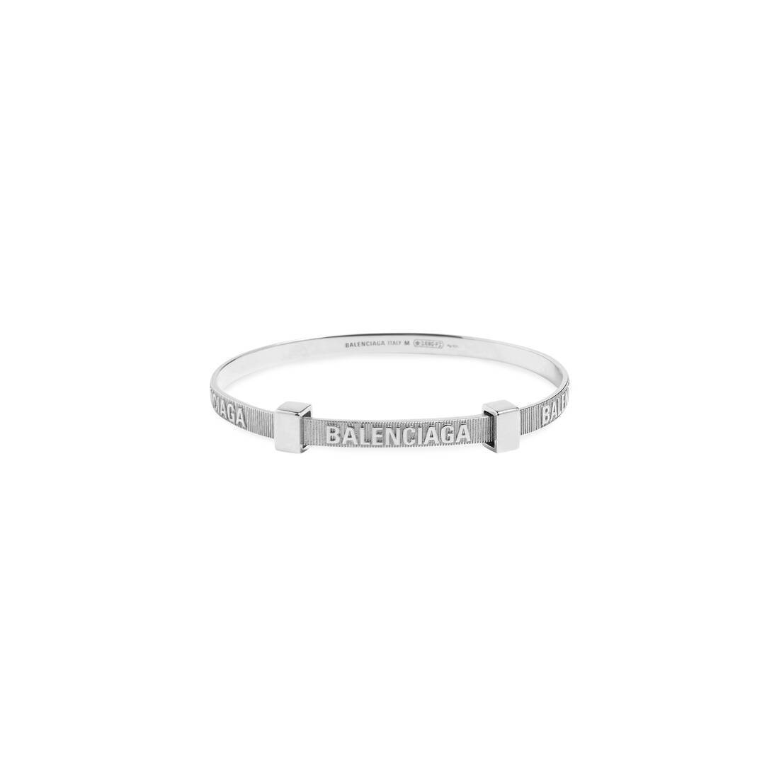 国内即発+BALENCIAGA+LOGO HOOP ブレスレット