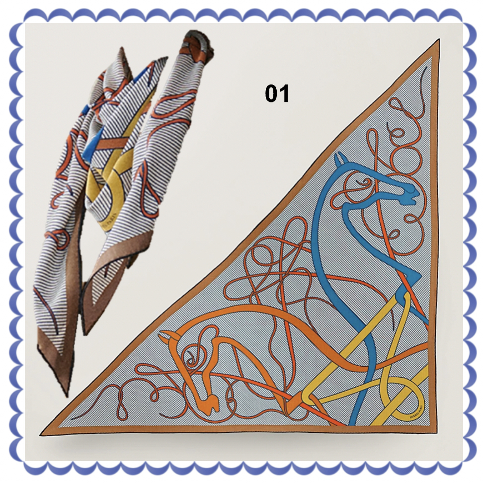 HERMES スカーフ Coup de Fouet Chemise giant triangle 直営店