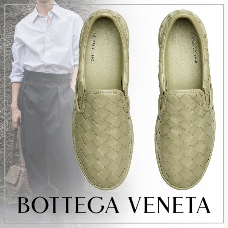 【大人気】BOTTEGA VENET◆Sawyer スリッポン スニーカー ロゴ
