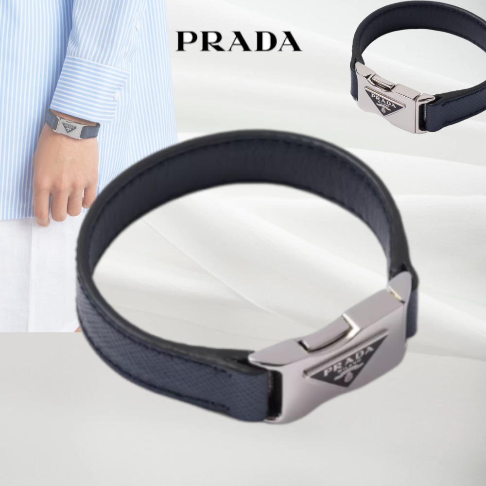 【PRADA】サフィアーノレザー ブレスレット