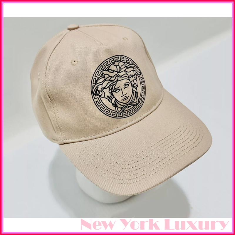Versace★素敵！Medusa Logo Classic Baseball Cap Beige