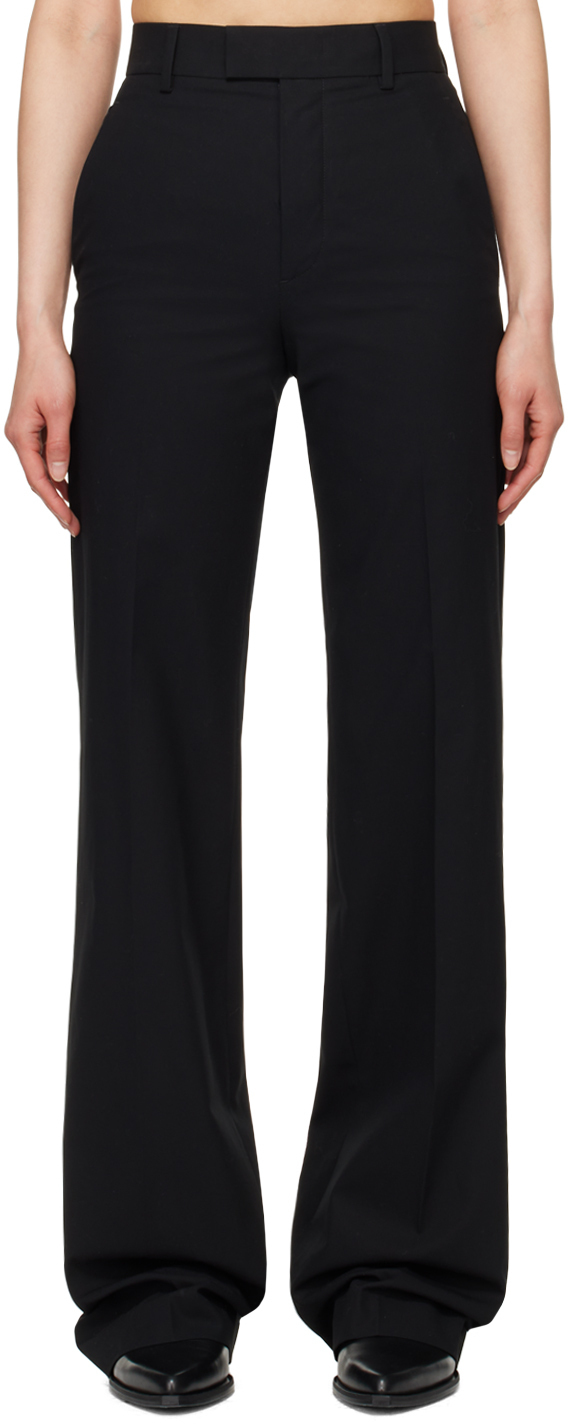 【関税込み】Ann Demeulemeester ブラック Maaike トラウザーズ