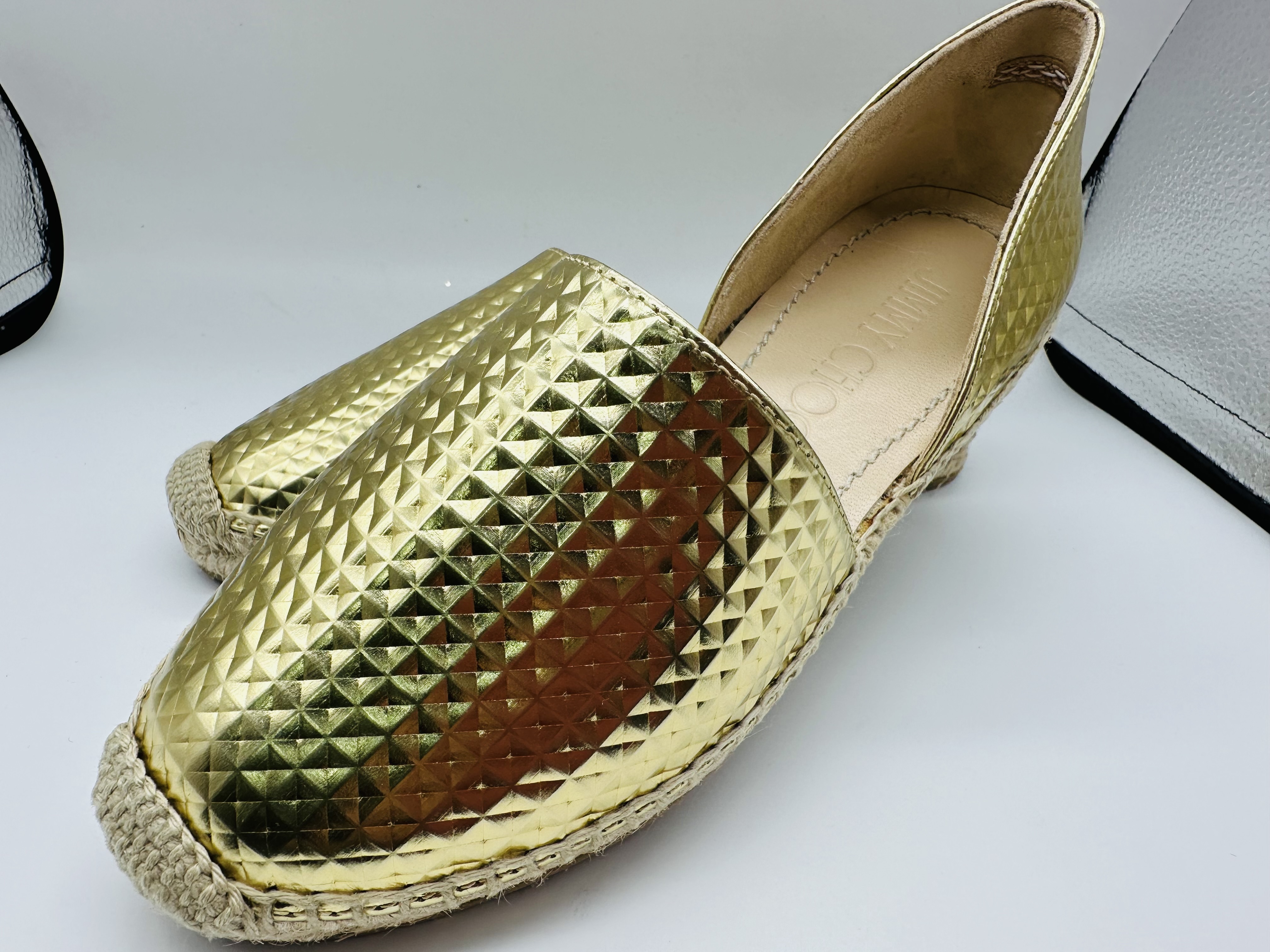 JIMMYCHOO 赤字出品 返品交換可 サンダル DREYA gold
