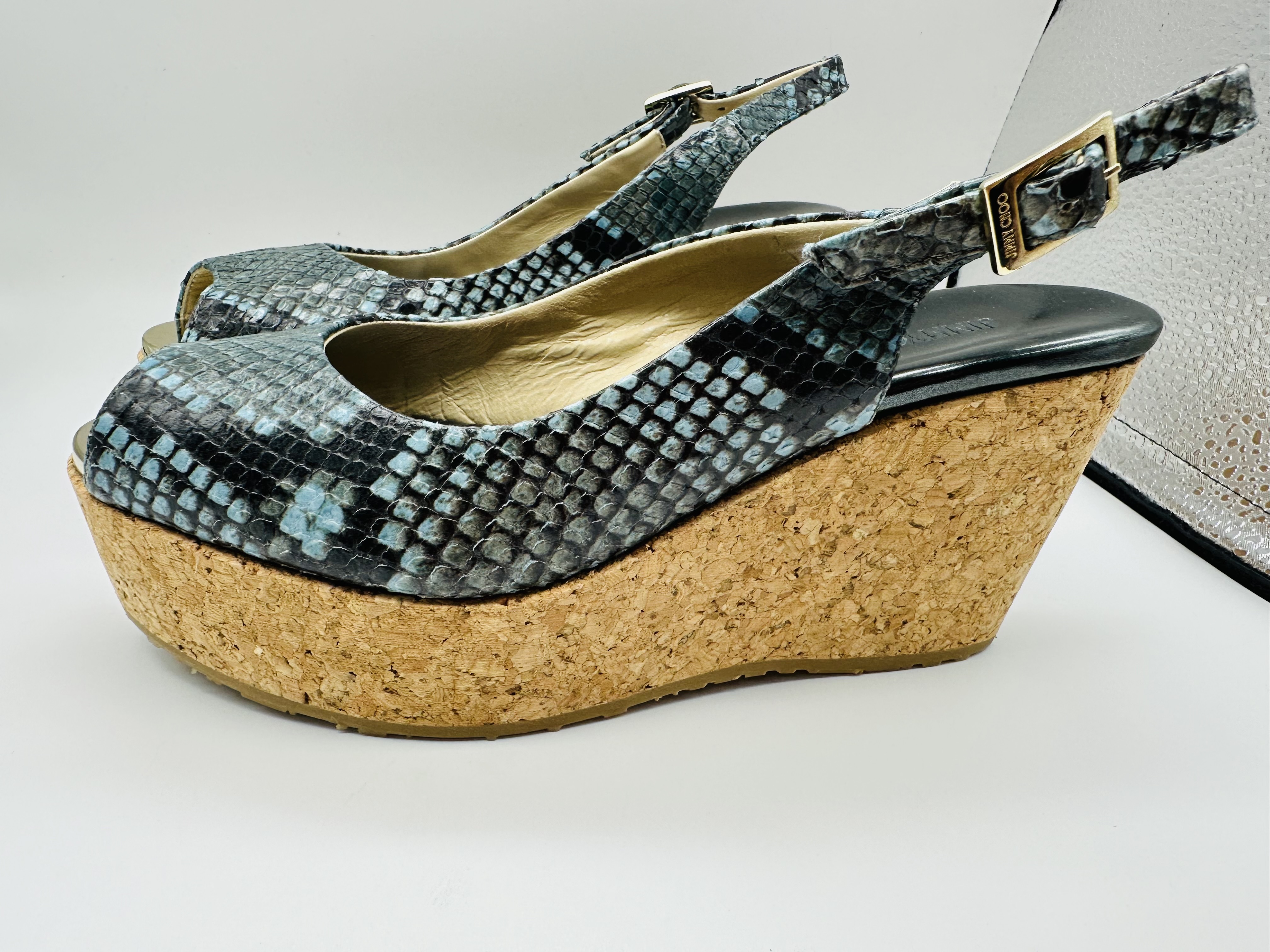 JIMMYCHOO 赤字出品 返品交換可 サンダル PRAISE iceblue