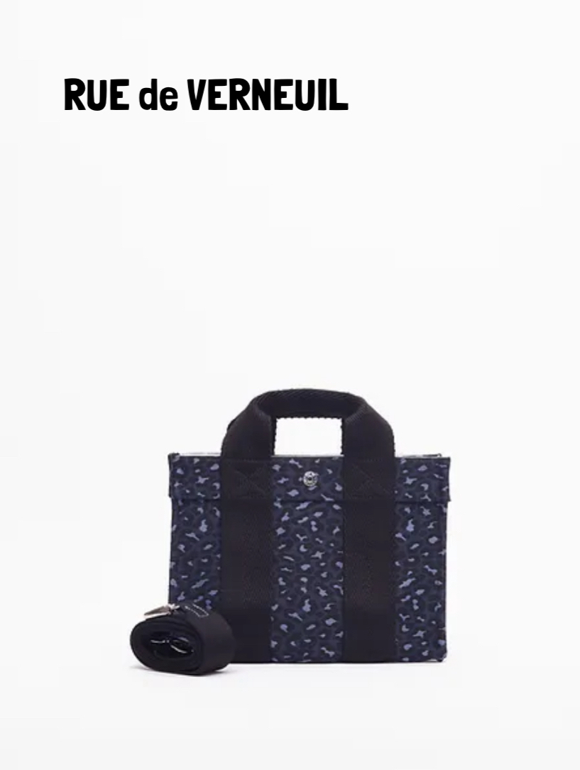 RUE DE VERNEUILパリBrandオシャレなアニマル柄トートバッグ（S)