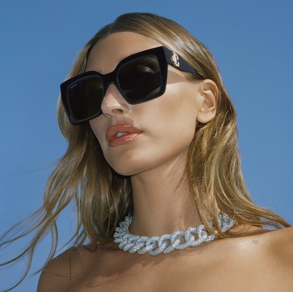 セールJimmy Choo Eleni 53mmブラックJCロゴスクエアサングラス