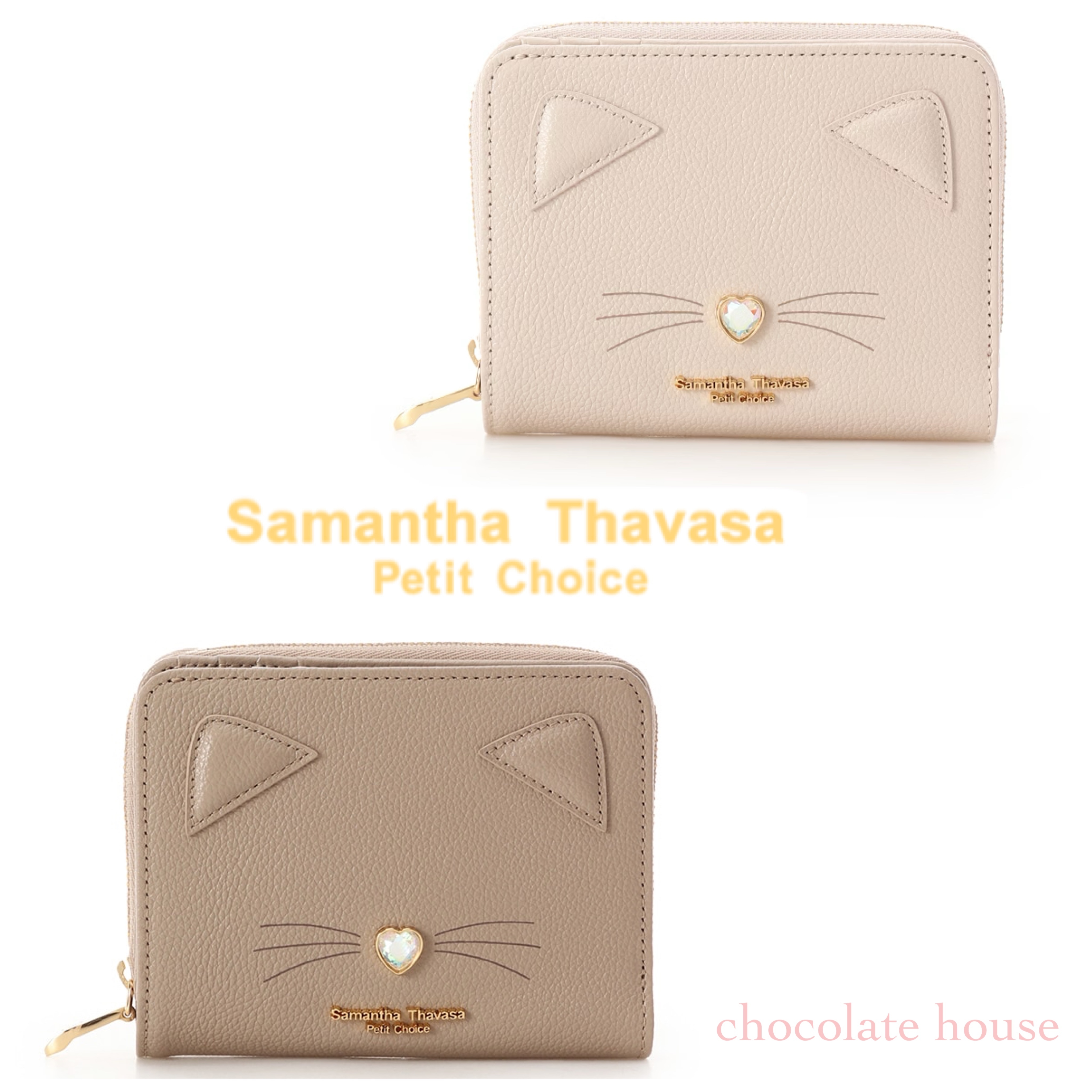 国内発送 猫柄◆Samantha Thavasa◆オリジナルキャット 折財布