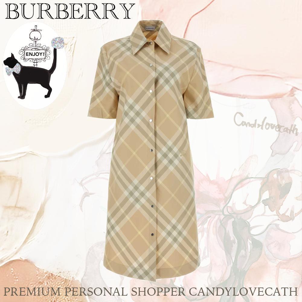 ワンピース BURBERRY Embroidered Cotton Shirt Dress