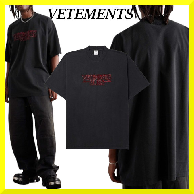 VETEMENTS☆関税込☆オーバーサイズ ロゴプリント Tシャツ
