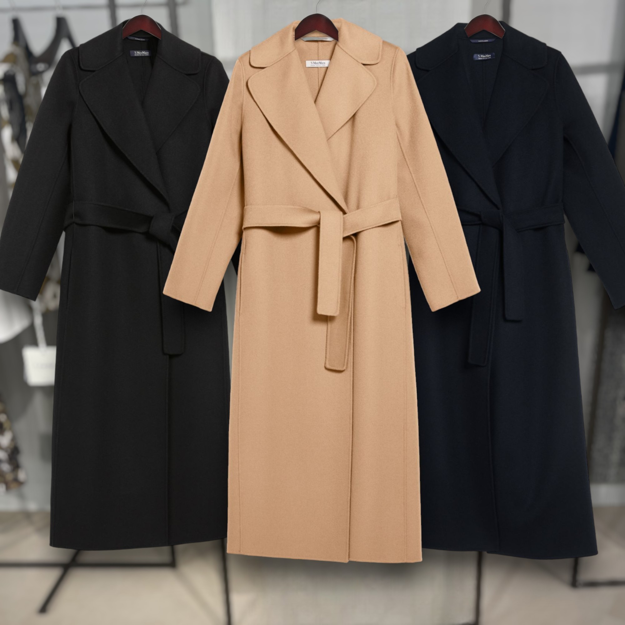 S Max Mara POLDO ピュア ヴァージンウール コート