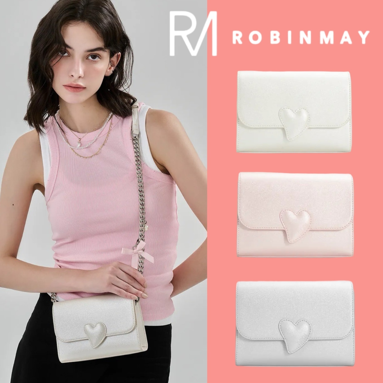 ★ROBINMAY☆心型圈斜背包 ハート Y3K ショルダーバック/送料込