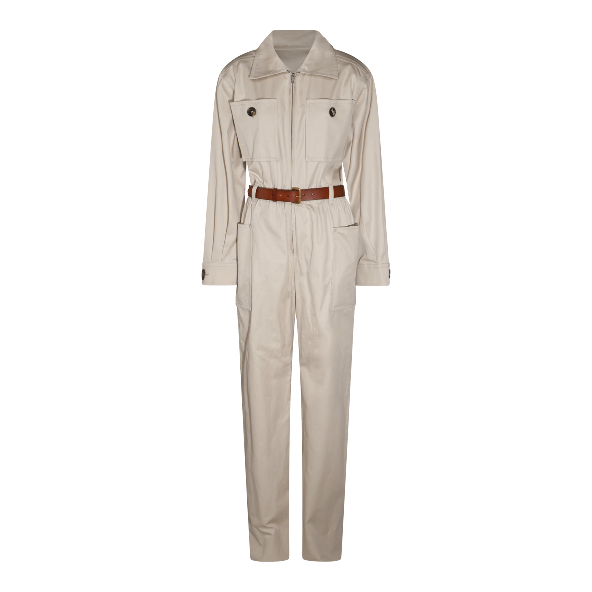 【関税・送料込み】SAINT LAURENT JUMPSUITS BEIGE COTTON