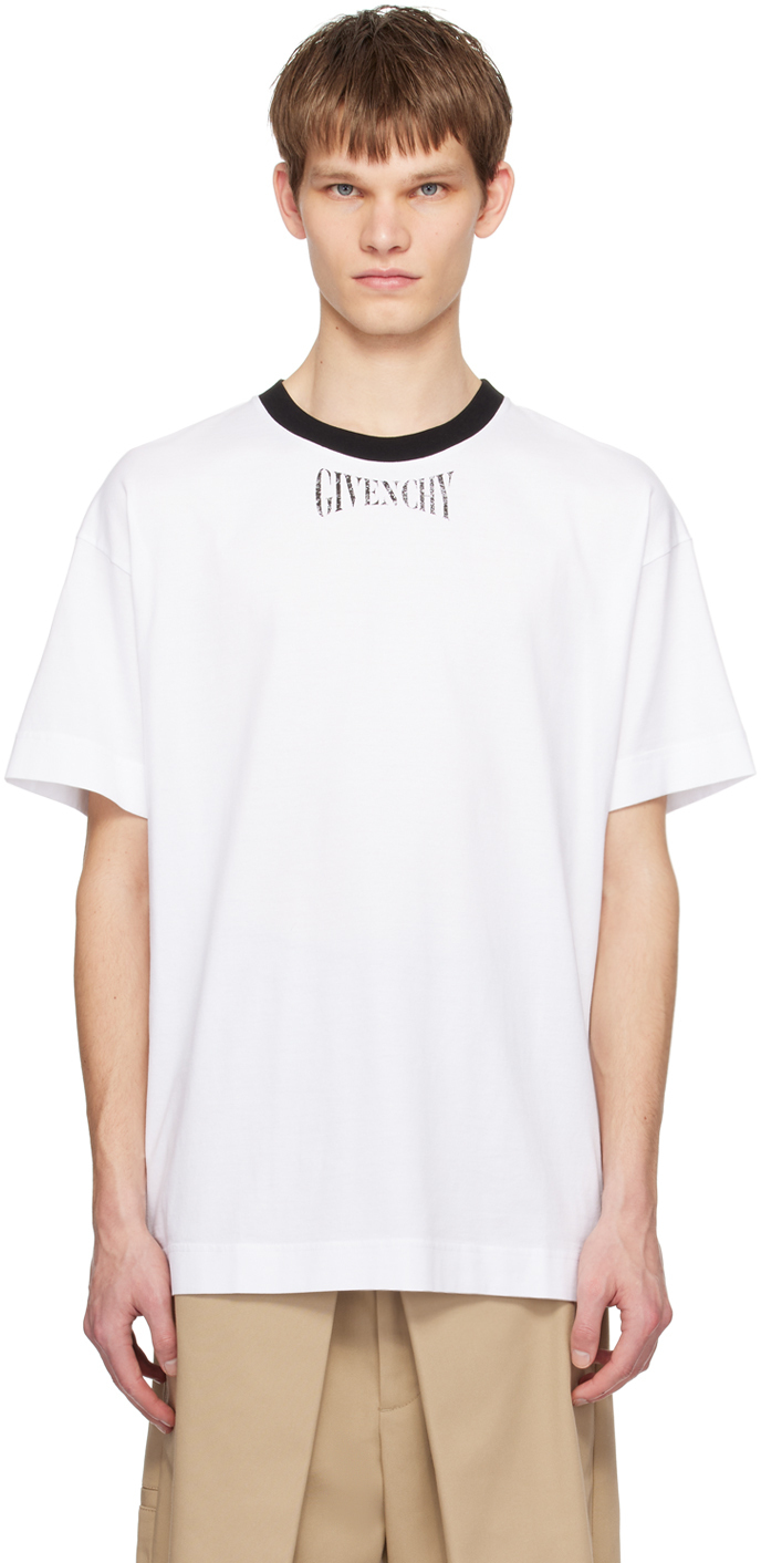 【関税込み】Givenchy ホワイト Standard-Fit Tシャツ