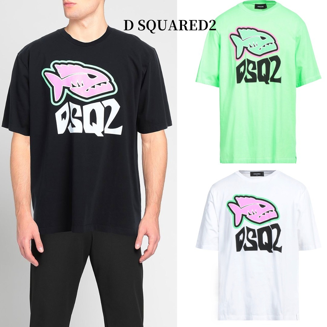 関税送料込【D SQUARED2】クルーネック半袖 Tシャツ